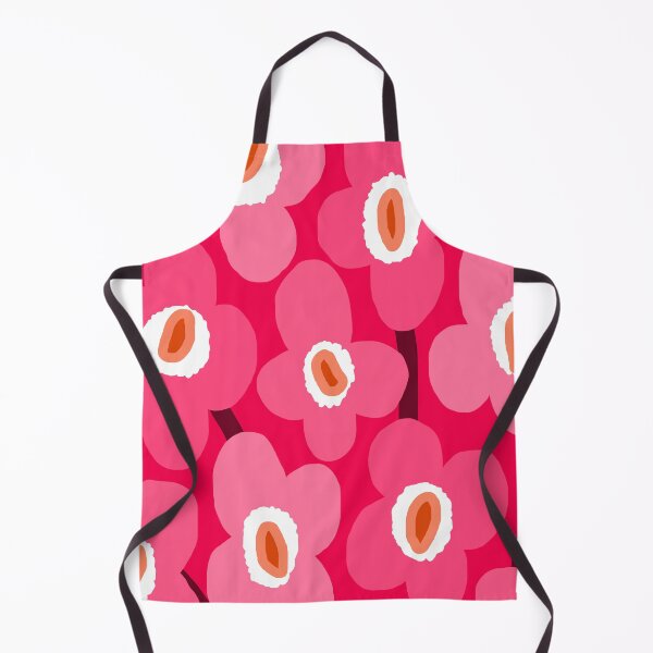 Item preview, Iconic Retro Scandinavian Cherry Pink Floral Pattern designed and sold by Deutschic.