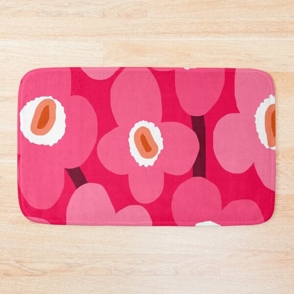 Item preview, Iconic Retro Scandinavian Cherry Pink Floral Pattern designed and sold by Deutschic.