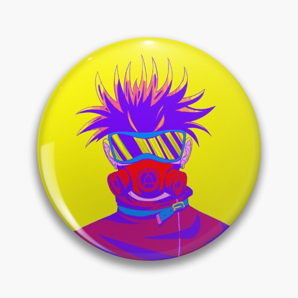 Item preview, Gasmask Man/Boy with popping colours designed and sold by zihany.
