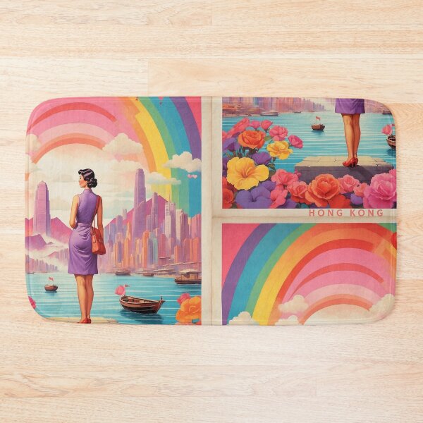 Item preview, Valentines Day Hong Kong LGBT+ Tourism Vintage Poster designed and sold by TravelersGems.