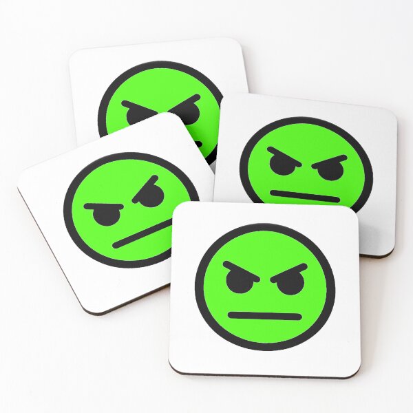 Item preview, Angry Face Green designed and sold by Andrew Frelas.
