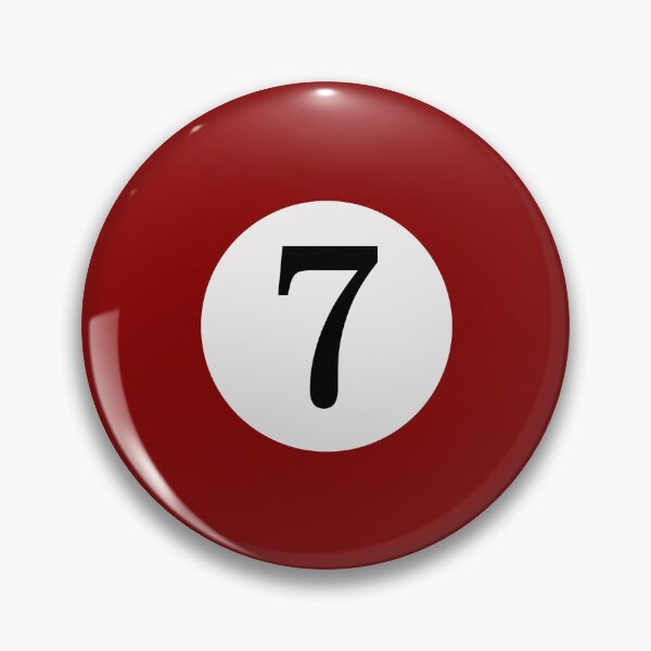 Item preview, Billiard ball designs,no.7,amber,deep red designed and sold by cocokara999.
