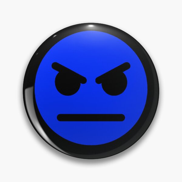 Item preview, Angry Face Blue designed and sold by Andrew Frelas.