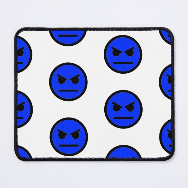 Item preview, Angry Face Blue designed and sold by Andrew Frelas.