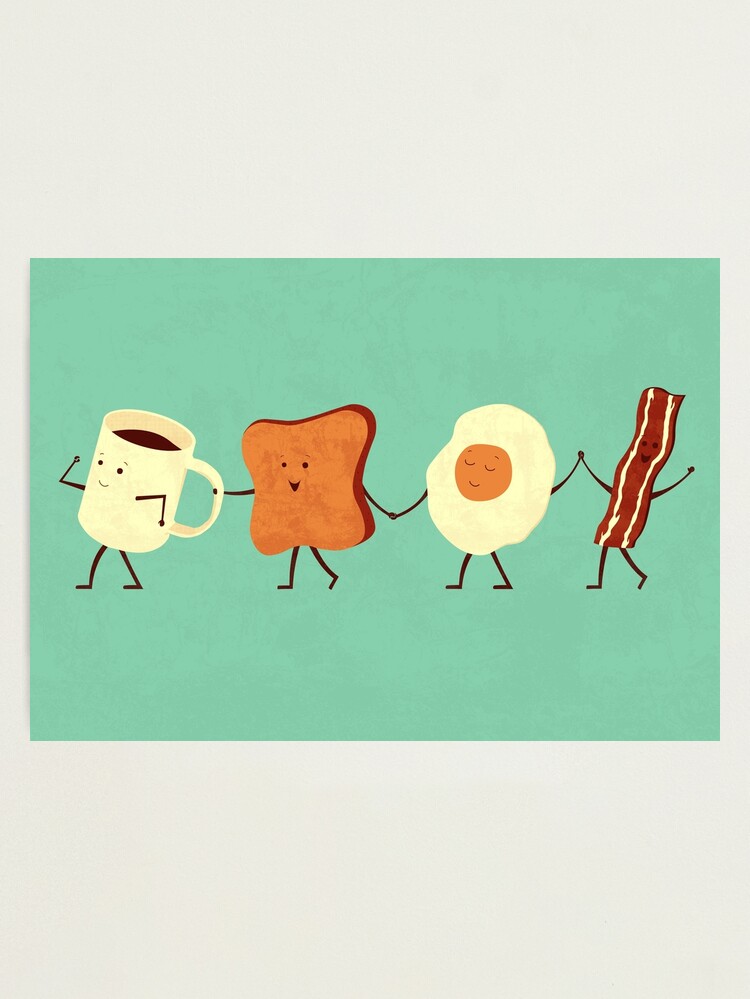 Alternate view of Let's All Go And Have Breakfast Photographic Print
