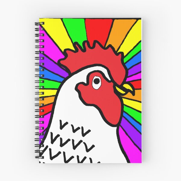 Item preview, Happy Chicken with Rainbow Burst designed and sold by Susan Prolman.