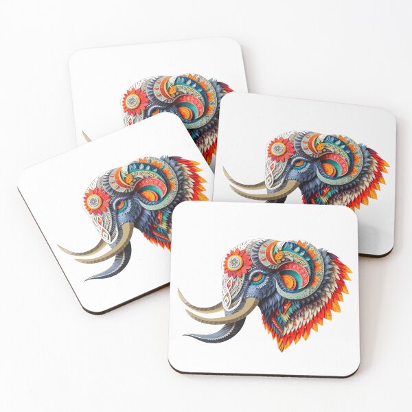 Item preview, Elephant head in paper cut art designed and sold by AD-Digital-Art.