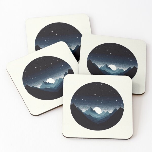 Item preview, Serene Mountain Nightscape designed and sold by SunkenCost.