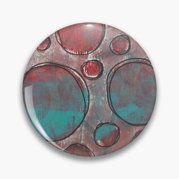 Item preview, Red + Turquoise Circles designed and sold by clothpaperpixel.