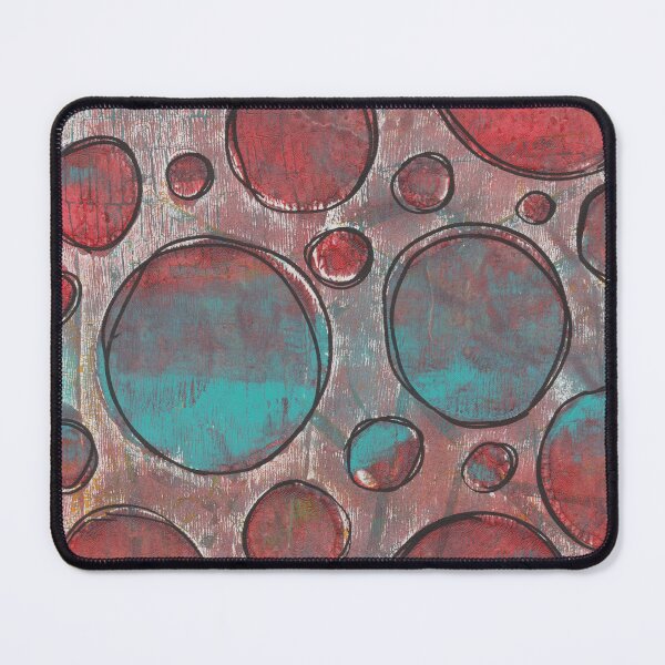 Item preview, Red + Turquoise Circles designed and sold by clothpaperpixel.
