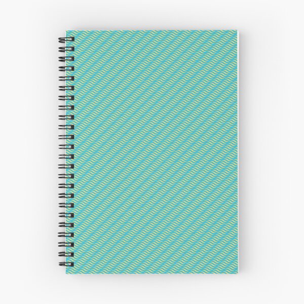 Item preview, Teal Background Yellow Squiggly Waves Infinite Endless Pattern designed and sold by Alchemy-A-La-G.