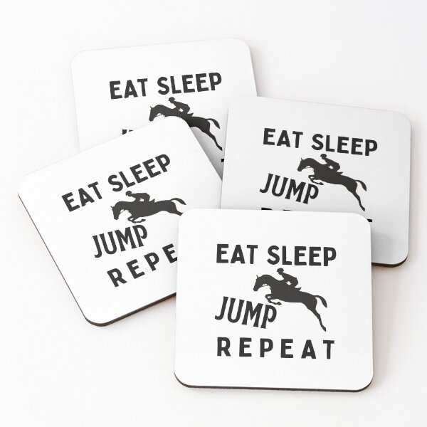 Item preview, Eat Sleep Jump Repeat  designed and sold by SarcastiCrafts.
