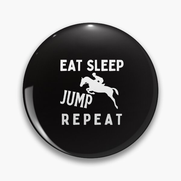 Item preview, Eat Sleep Jump Repeat  designed and sold by SarcastiCrafts.