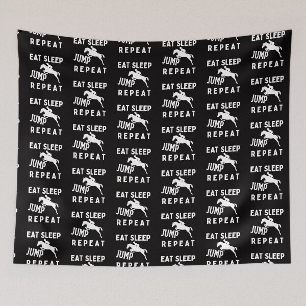 Item preview, Eat Sleep Jump Repeat  designed and sold by SarcastiCrafts.