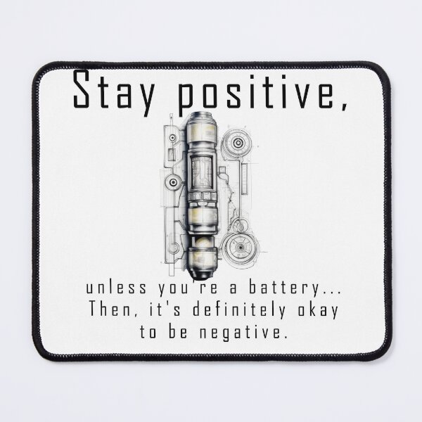 Item preview, Stay Positive. Silly Inspirational Quote. designed and sold by Thehatinthecat.