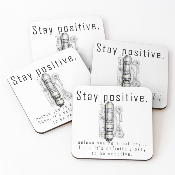 Item preview, Stay Positive. Silly Inspirational Quote. designed and sold by Thehatinthecat.