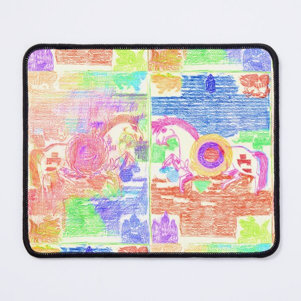 Item preview, Colored Pencil Rubbings 1 and 2, As-Rubbed and Mirrored - Bold Color - Repeating designed and sold by hendrickssdh.