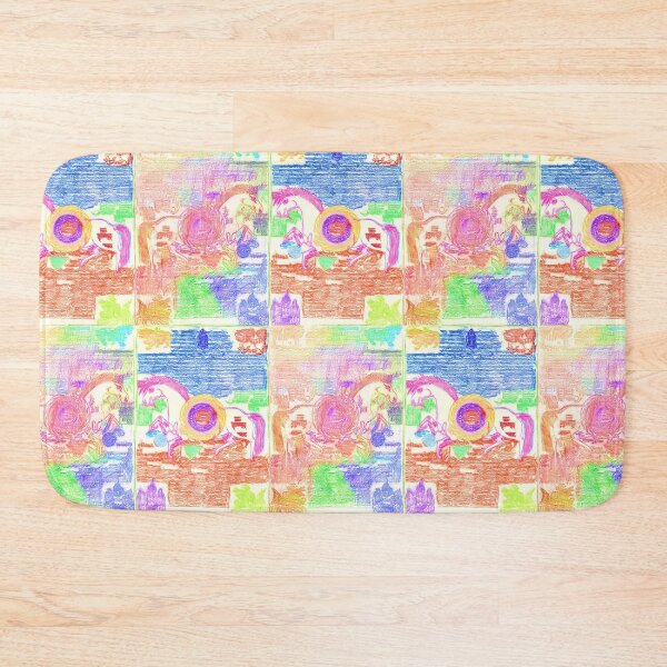 Item preview, Colored Pencil Rubbings 1 and 2, As-Rubbed and Mirrored - Bold Color - Repeating designed and sold by hendrickssdh.