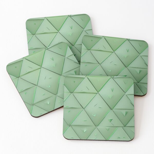 Item preview, Modern Green 3D Wall Pattern designed and sold by mymagicstoreus.