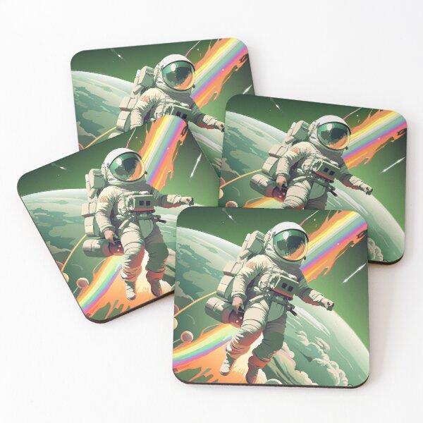 Item preview, Astronaut in a spacesuit in outer space designed and sold by NurjanBR.
