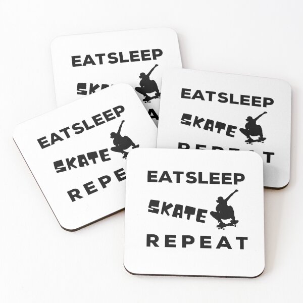 Item preview, Eat Sleep Skate Repeat  designed and sold by SarcastiCrafts.