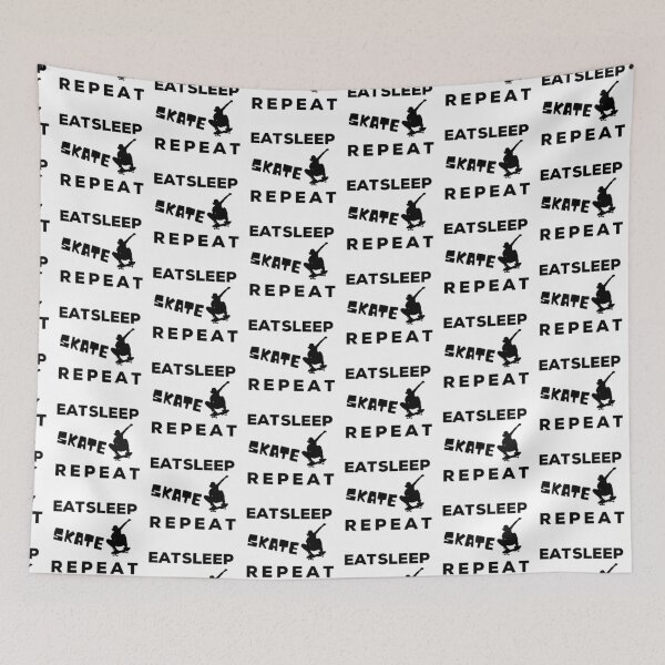 Item preview, Eat Sleep Skate Repeat  designed and sold by SarcastiCrafts.