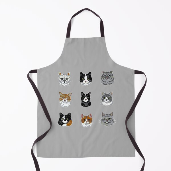 Item preview, One two three... nine cats - '9 Cute Cat Faces' designed and sold by catnbloom.