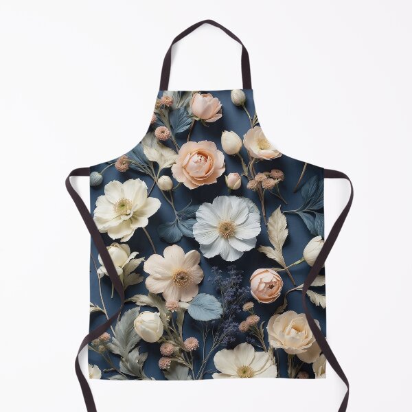 Item preview, Dried Flowers Art- Navy, Peach and Cream designed and sold by Witsprings.