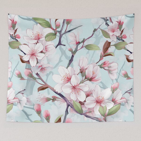 Item preview, Elegant Cherry Blossom Serenity - Soft Pastel Botanical Illustration designed and sold by Nicholas Panek.
