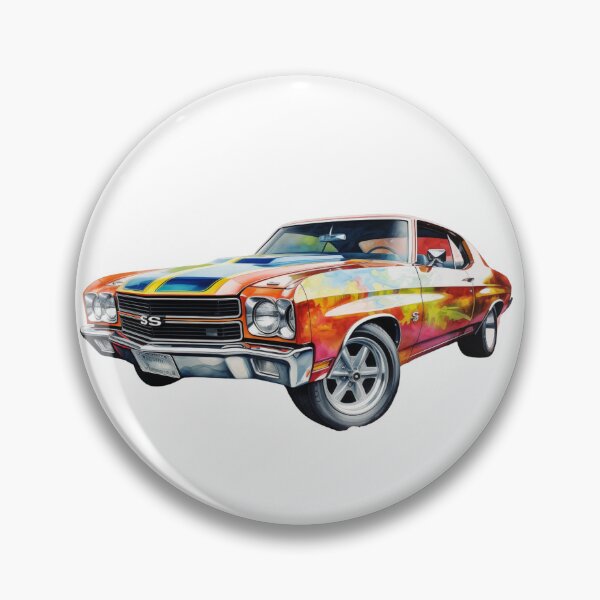 Item preview, 1971 Chevelle SS Classic Car Watercolor Print designed and sold by StefNomadLife.