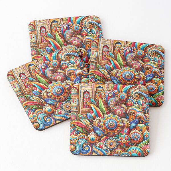 Item preview, Colorful Indian paisley designed and sold by saqui-com.