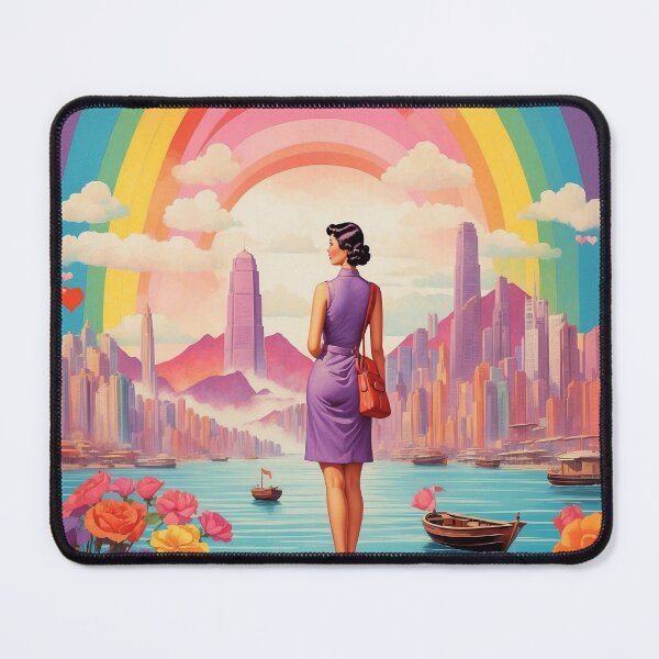 Item preview, Valentines Day Hong Kong LGBT+ Tourism Vintage Poster 2 designed and sold by TravelersGems.