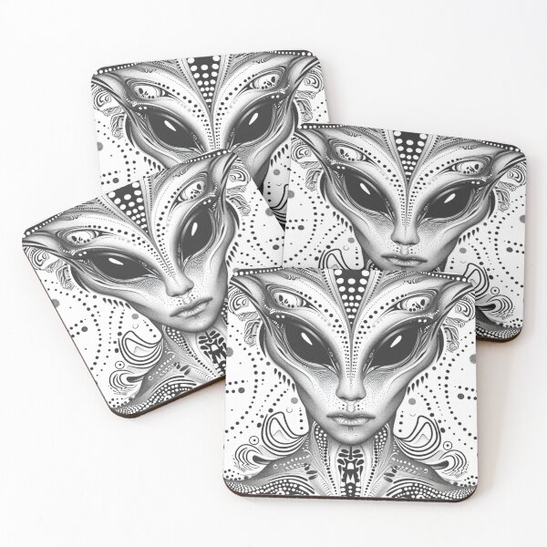 Item preview, Interdimensional Being - Psychedelic Machine Elf Illustration designed and sold by Nicholas Panek.