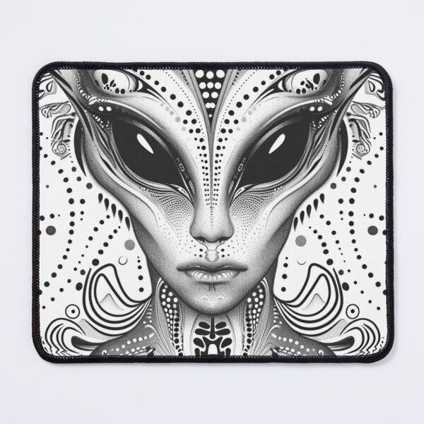 Item preview, Interdimensional Being - Psychedelic Machine Elf Illustration designed and sold by Nicholas Panek.