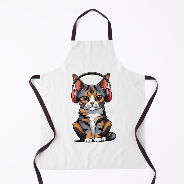 Item preview, Cute cat tortie art wear headphone designed and sold by KorArtStudio.