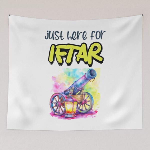 Item preview, Just Here for Iftar- Giggles Galore: Celebrate Ramadan with Our Side-splitting Funny Memes- افطار رمضان بالعربي مدفع رمضان مضحك designed and sold by FUNqoosh.