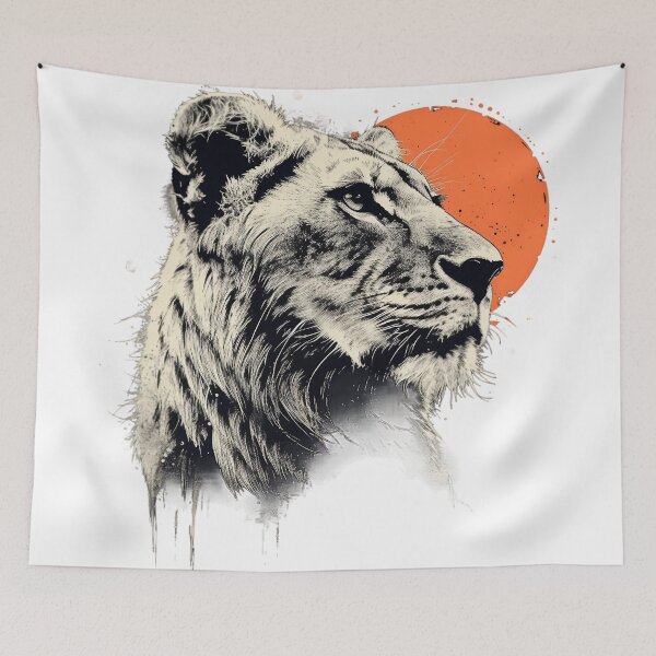 Item preview, Lion Savannah Beauty Art designed and sold by Obsidian Ink by Wilshire.