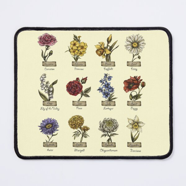 Item preview, Birth month Flowers - retro style designed and sold by Fantasy Cache.