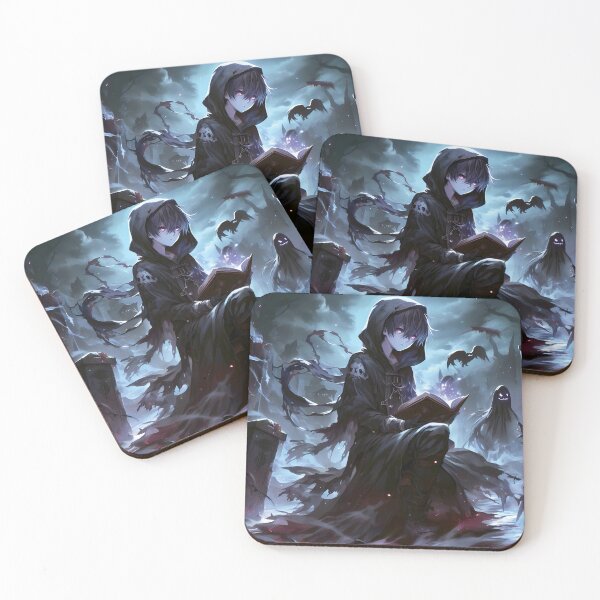 Item preview, Anime Boy in Spooky Graveyard designed and sold by ByteyCreatives.
