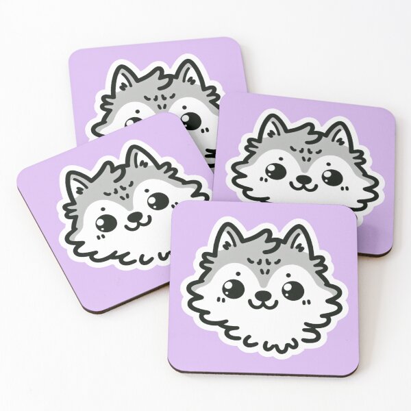 Item preview, Wolfy - Doodle de lobo kawaii designed and sold by AmberRoseWrites.