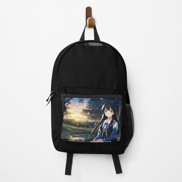 Item preview, A Quiet Night- Anime girl by a pond designed and sold by MiaRose85.