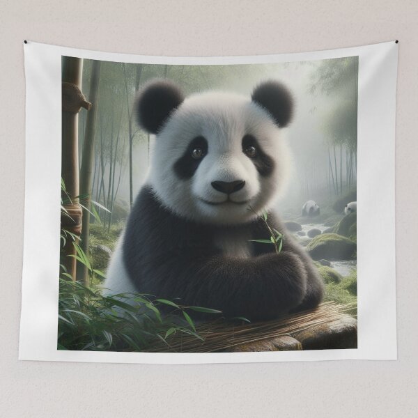 Item preview, Bamboo Bliss - Panda Serenity in a Tranquil Forest Haven designed and sold by ProgressMagnet.