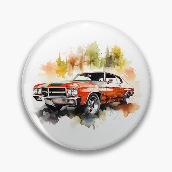 Item preview, 1971 Chevelle SS Classic Car Watercolor Print designed and sold by StefNomadLife.