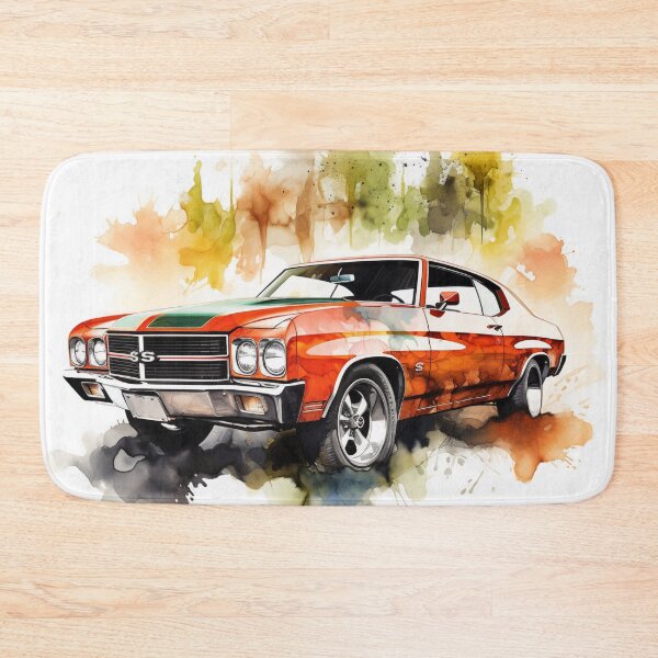 Item preview, 1971 Chevelle SS Classic Car Watercolor Print designed and sold by StefNomadLife.