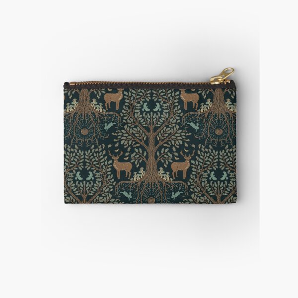 Item preview, Forest Tree and Wildlife Damask Pattern designed and sold by lurepeating.