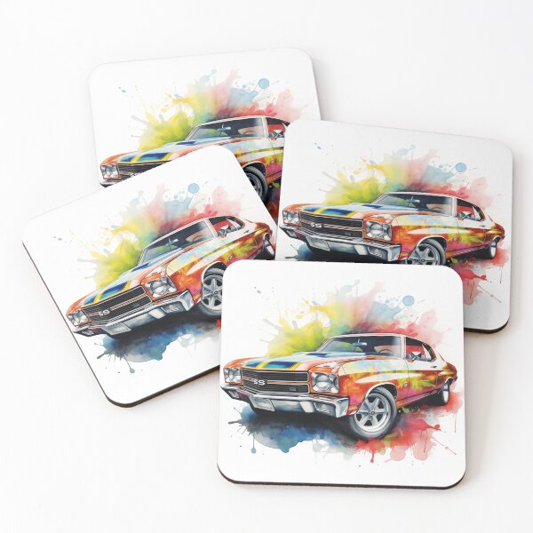 Item preview, 1971 Chevelle SS Classic Car Watercolor Print designed and sold by StefNomadLife.