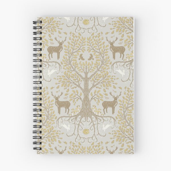 Item preview, Forest Tree and Wildlife Damask Pattern, light designed and sold by lurepeating.