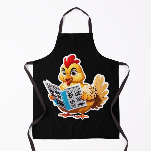 Item preview, Cute Chicken Reading Newspaper designed and sold by WIKWOK.