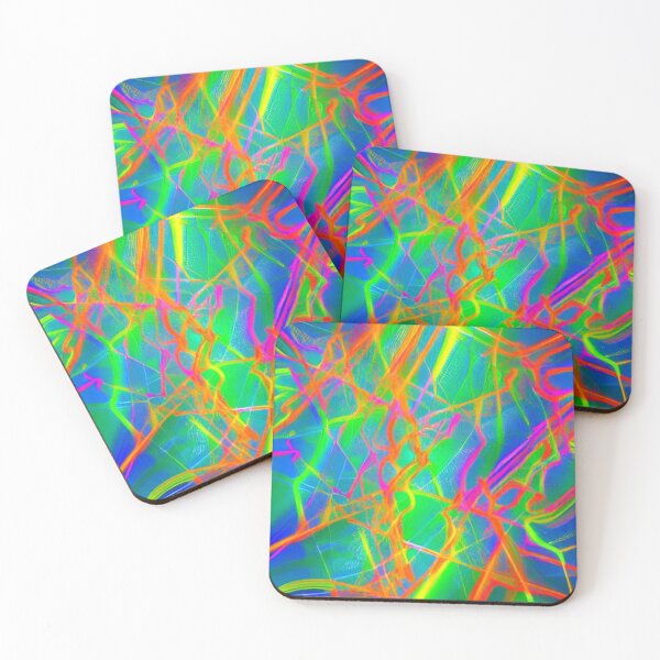 Item preview, Abstract Colorful Neon Electricity Pattern designed and sold by calibrit.
