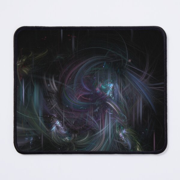 Item preview, Abstract digital art iridescent fractal whirls - Purples and Blues designed and sold by kalyssa44.